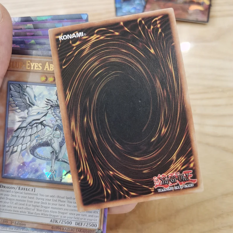 Yu Gi Oh-cartas de Anime japon&eacute;s para ni&ntilde;os, juguete para regalo, 72 diferentes, ingl&eacute;s, drag&oacute;n gigante, soldado, Sky Dragon Flash, 72 Uds.-5