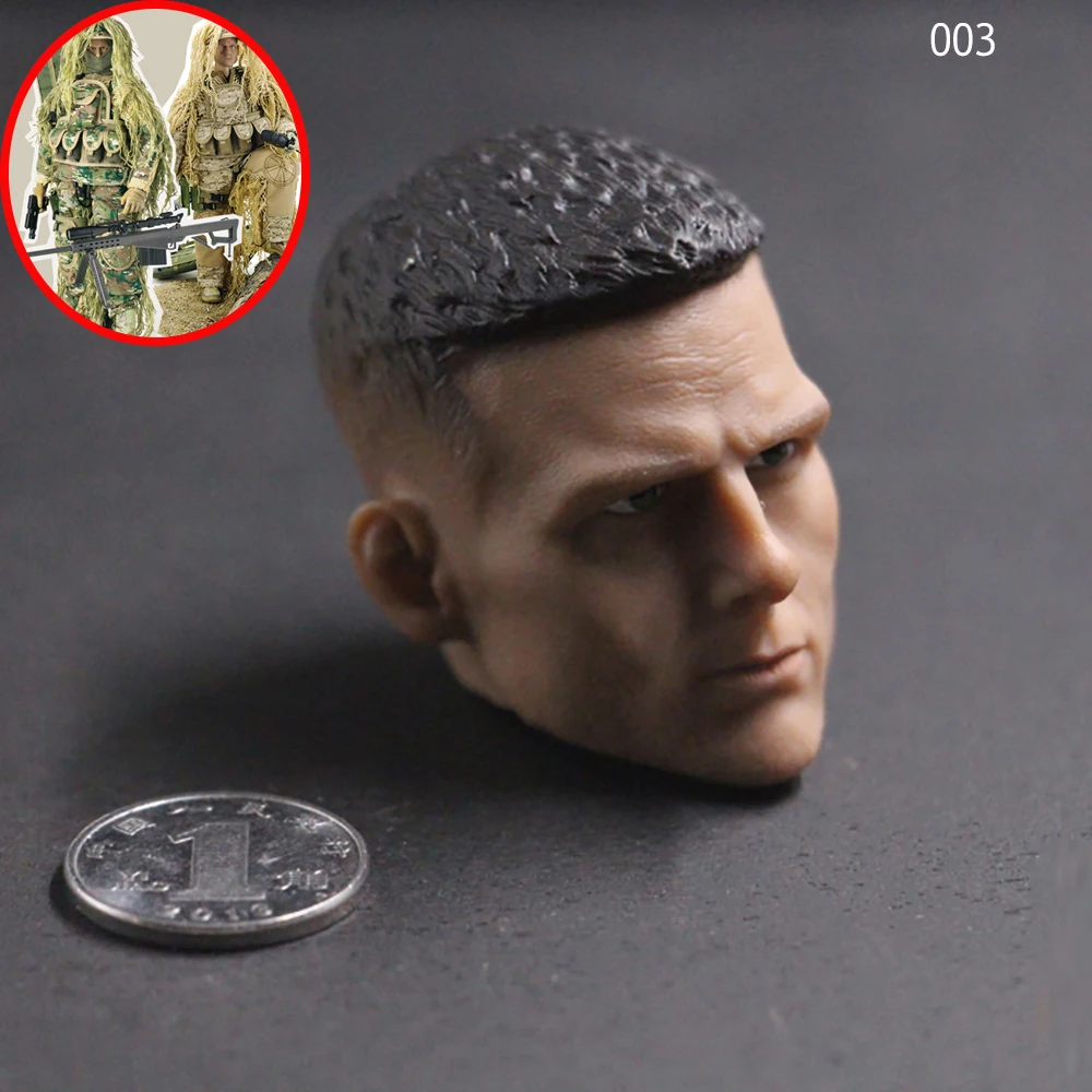 Мужская голова в масштабе 1:6 скульптура резьба времен Второй мировой войны