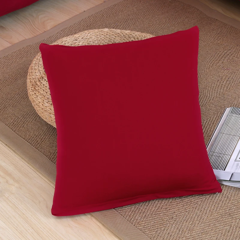 

2pc solid polyester hug pillowcase soft pillowcase 45x45cm Decorative for Sofa/Chair/Living Room cushion cover