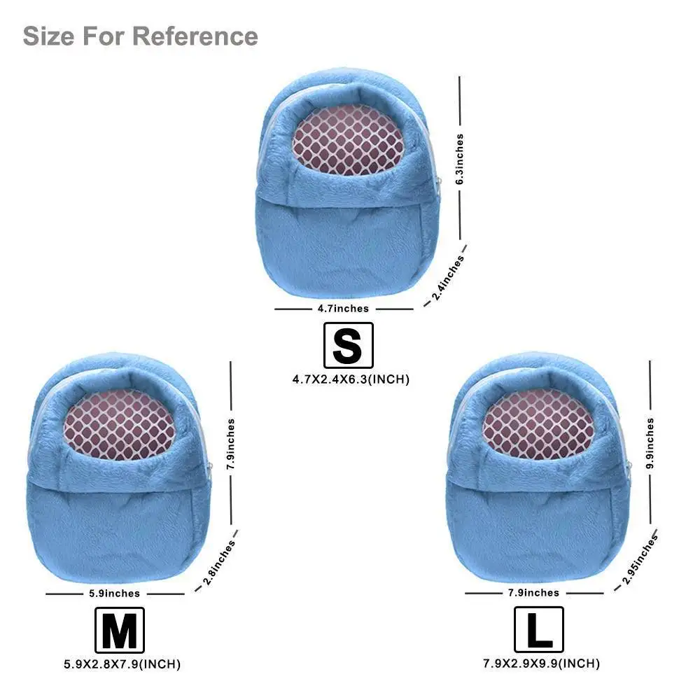 

Small Pet Carrier Hamster Chinchilla Portable Breathable Travel Warm Bags Guinea Pig Carry Pouch Bag