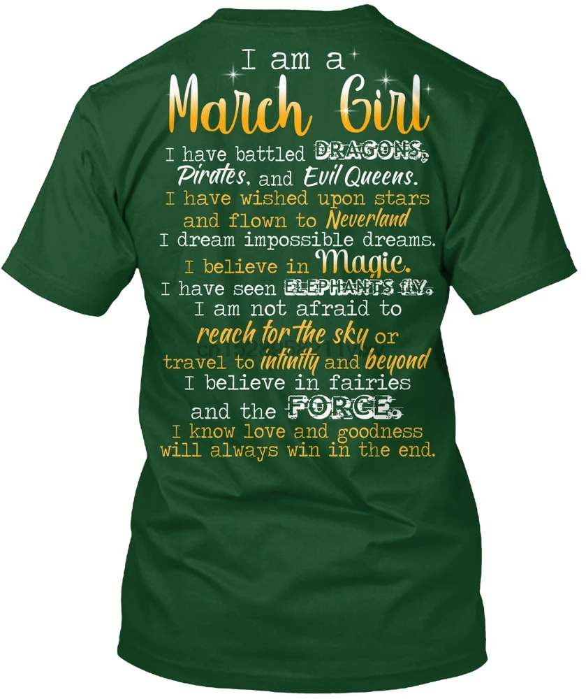 Мужская футболка I am a march girl женские и мужские футболки | одежда