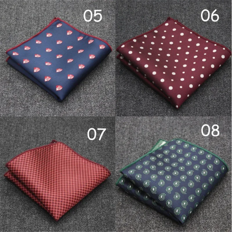 Роскошные Для мужчин носового платка с узором в горошек полосатый цветочным