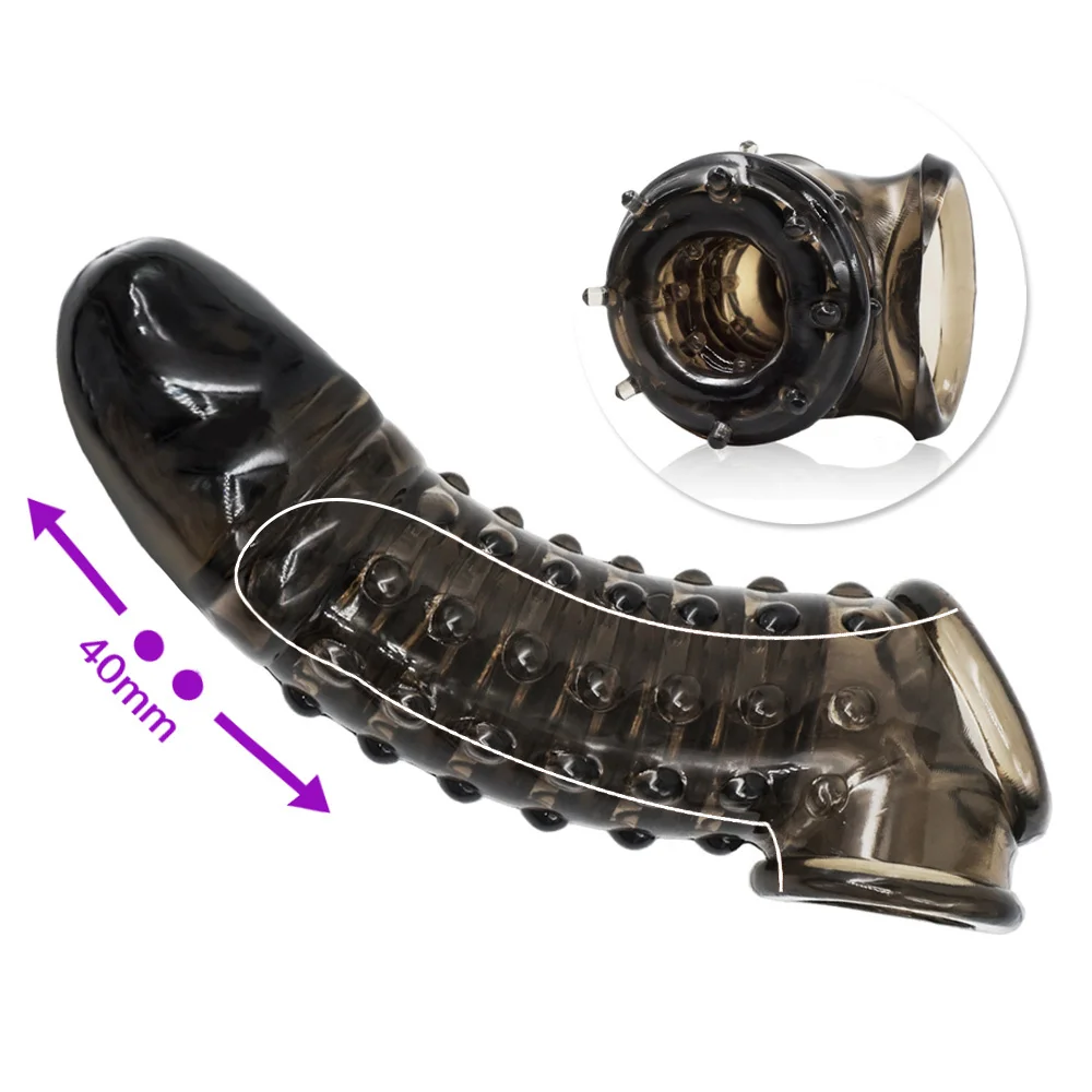 Многоразовый презерватив с мягким увеличительным кольцом - Цена: 319.39