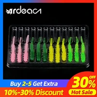 ardea soft lures worm baits fishing lure 12pcs 43mm 0 4gshad silicone bait tail jigging wobblers bass pike fishing tackle