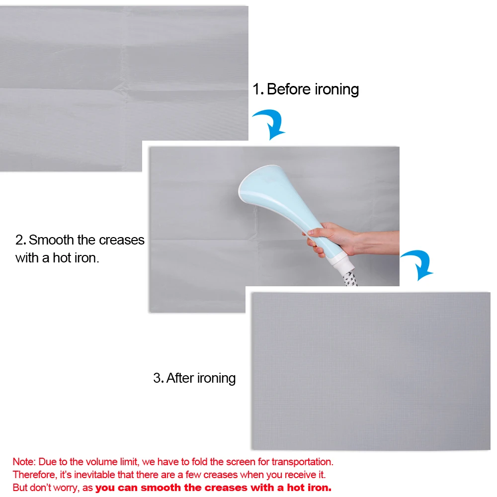 Портативный проектор Экран HD 16:9 выполненные видеофильм Складная настенный для