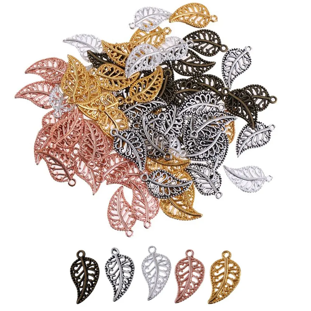 

Jewelry Making Pendants Acrylic Hollow Leaf Necklace Earrings Bracelet DIY Accessories For Handmade Diy Bracelet Necklace