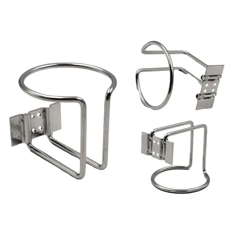 

Car Ring Cup Holder Stainless Steel Water Drink Beverage Bottle Stand Holder For Boat