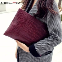 women crocodile pattern day clutch bag pu leather women clutches ladies hand bags envelope bag luxury party evening bags bolsa