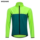 Мужские ультралегкие велосипедные куртки WOSAWE для горных велосипедов, дышащие светоотражающие велосипедные куртки с длинным рукавом, ветрозащитная Спортивная ветровка для активного отдыха