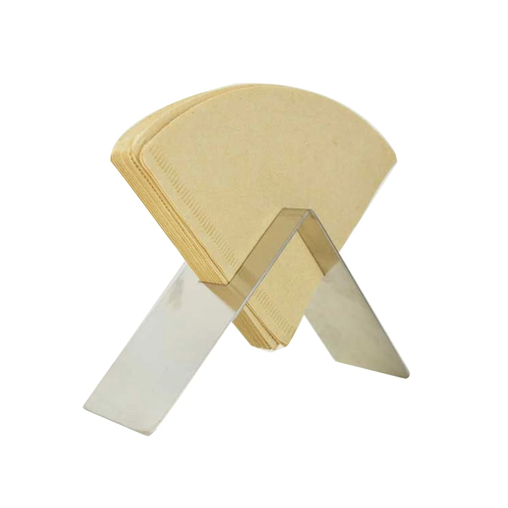 

Acrylic Hand Drip Coffee Filter Paper Holder with Cover Cone Filter Paper Box Storage Rack Dust Proof Countertop Dispenser Stand