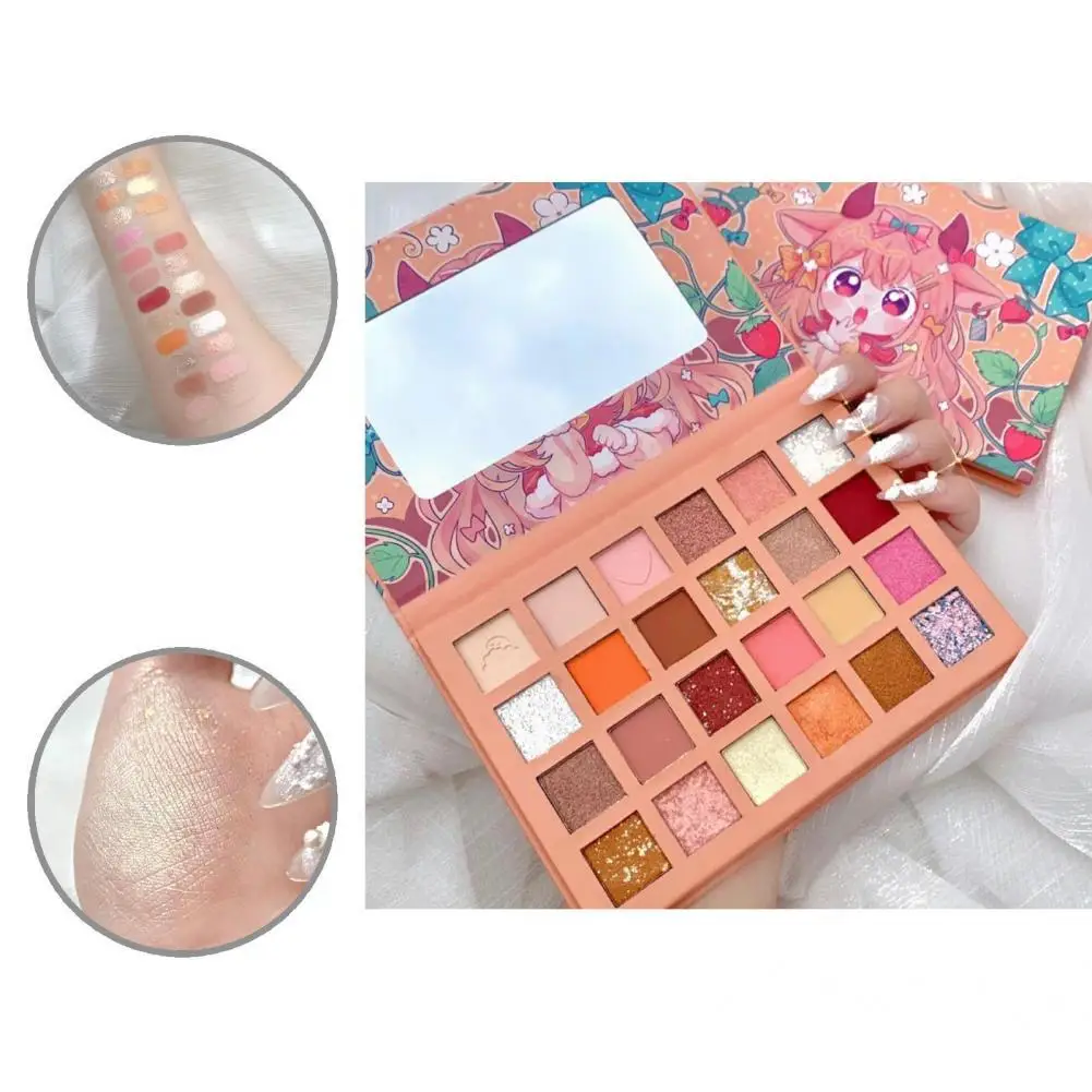 

No Vignetting Safe Ingredients Glitter Eye Shadow Powder Summer Look Palette for Women