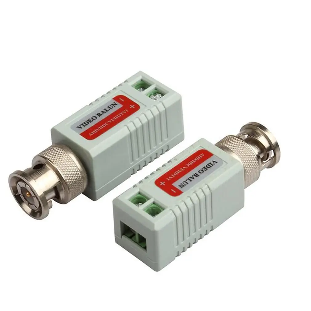 1 пара Одноканальный пассивный видео трансивер BNC разъем коаксиальный адаптер