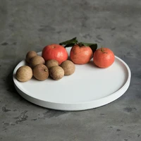 big round base tray silicone mold large size fruits tray pallet concrete mold round plate cement epoxy clay plaster mold