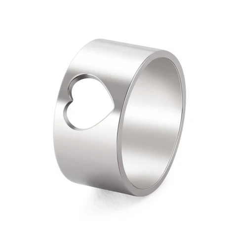 COOLTIME Кольца Сердца из Нержавеющей Стали