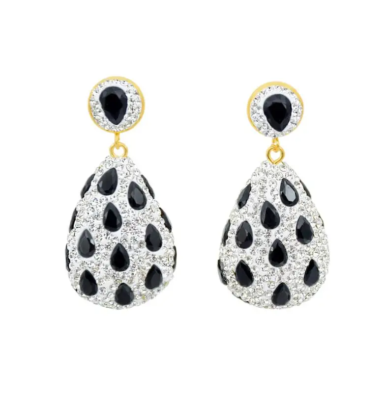 Black Earrings YMSHIPIN тренд капли воды серьги Модные ювелирные изделия серьги массивные серьги оптом ювелирные изделия этнические серьги женские - Окраска металла: Black Earrings