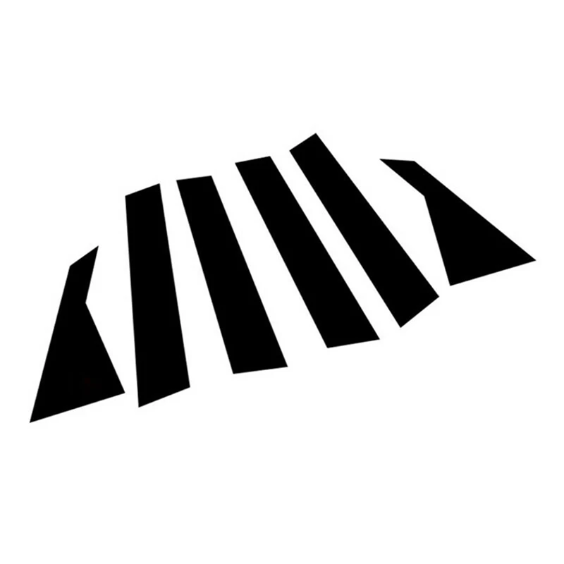 

Side Door Window Pillar Posts Door Trim Piano Cover for Kia Forte 2019 2020 2021 Accessories Black 6 PCS