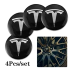 4 шт. 56 мм автомобильные наклейки на колесо Центральная втулка эмблема значок наклейка для Tesla модель 3 модель X модель S модель Y автомобильные внешние аксессуары