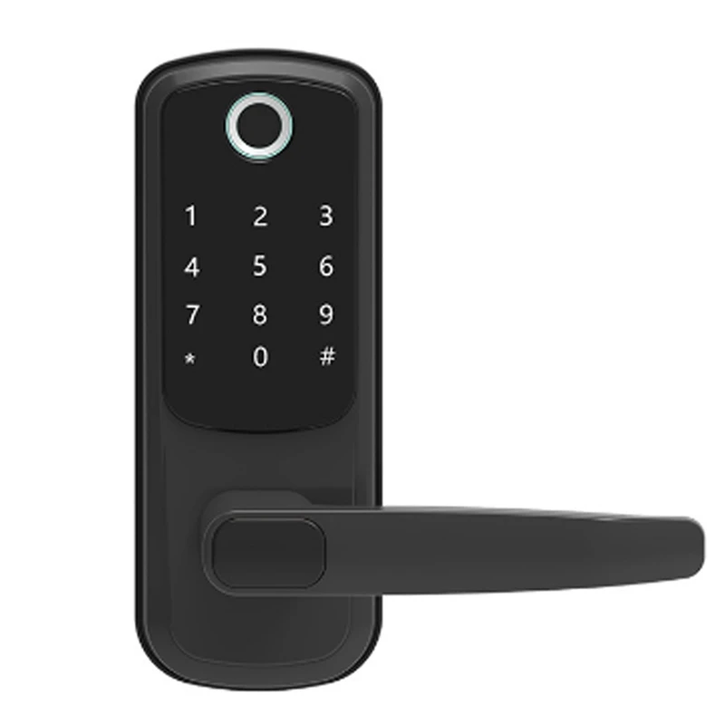 

Смарт-замок WAFU Tuya со сканером отпечатков пальцев, TTLOCK, временный пароль, Wi-Fi, электронный смарт-замок со сферической защелкой