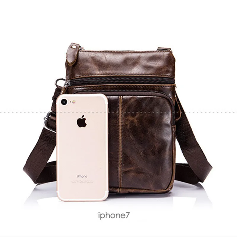 

New Mini Genuine Leather Men Bags Male Cowhide Shoulder Bag Smalll Crossbody Bags Handbags Messenger Small Men Leather Bag
