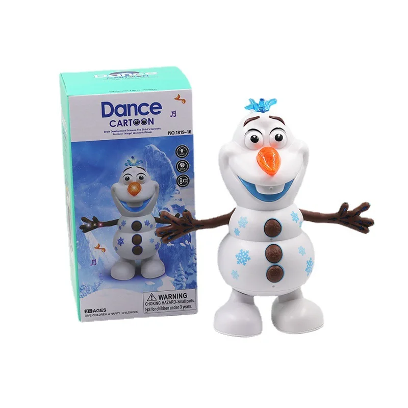 

Disney Toys Frozen II Xuebao Dancing Robot Christmas Gifts Snowman Walking Glowing Electric Toys Children Gifts