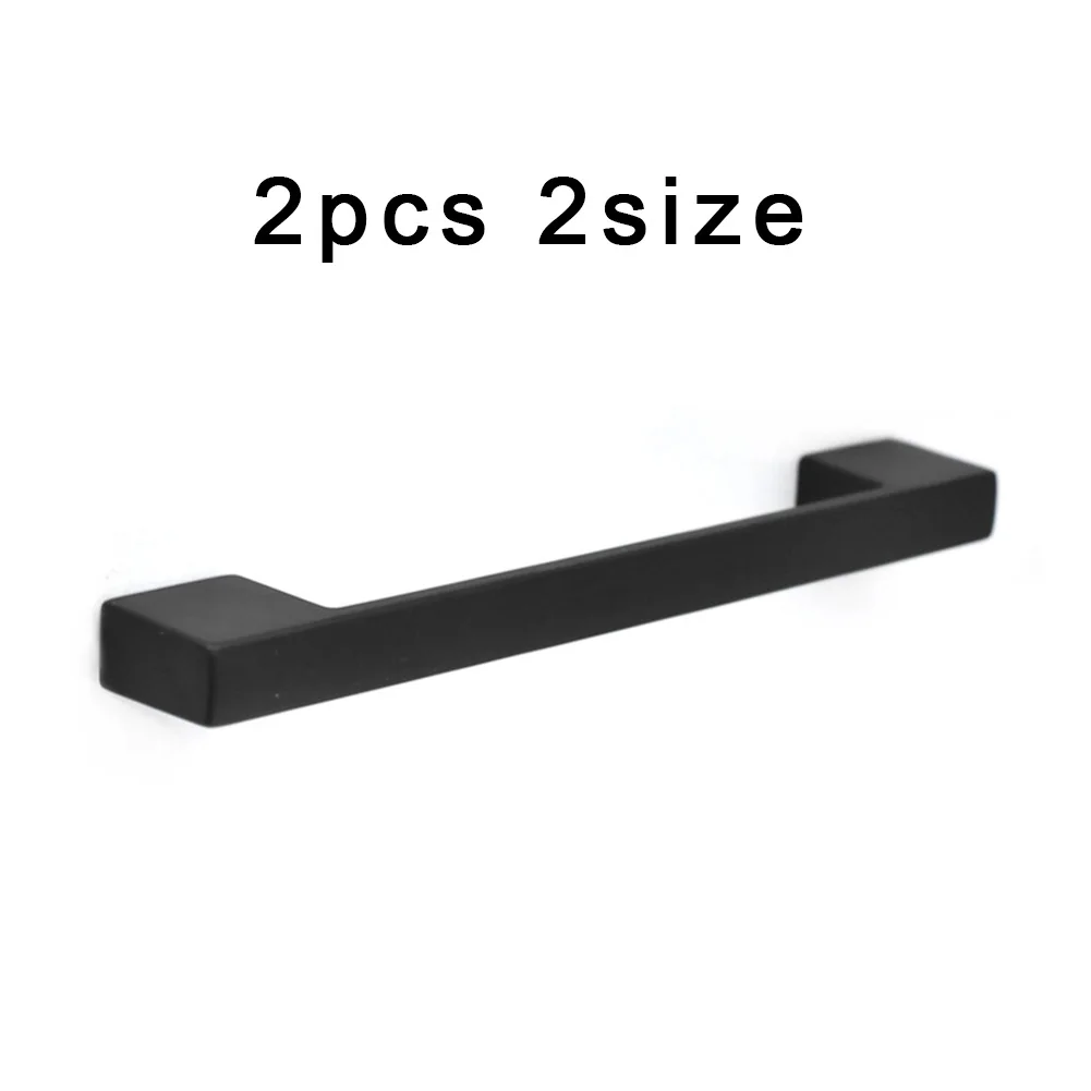 

2pc Handles Cupboard Cabinet Door Knobs Black DIY Home furniture supplie