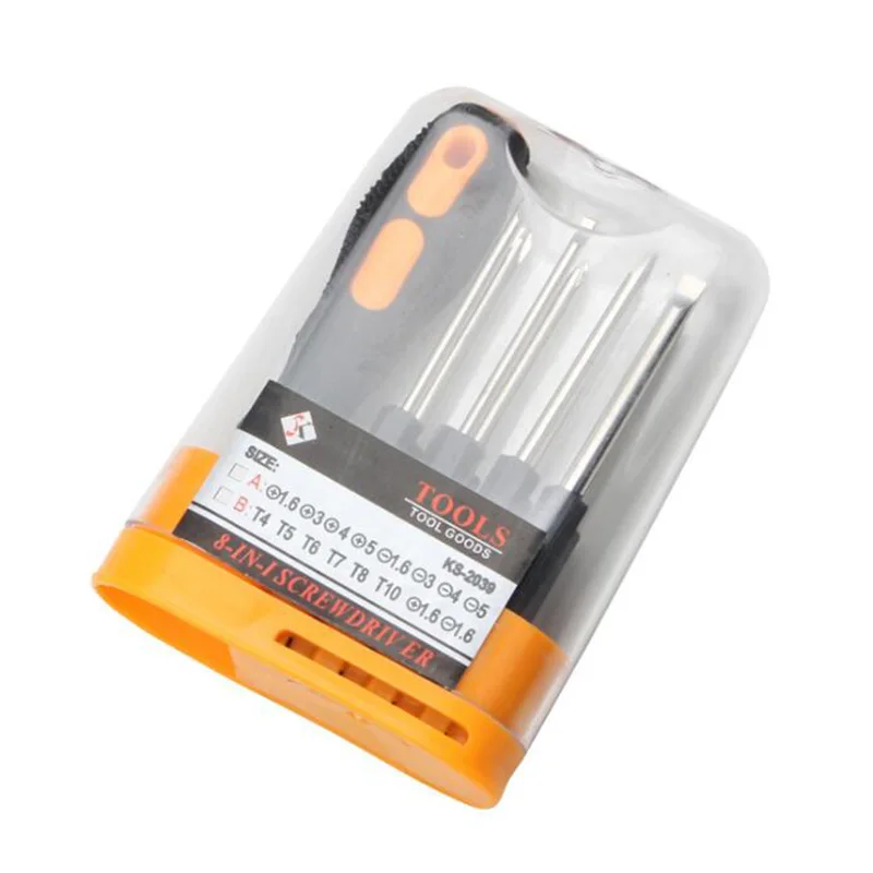 Набор многофункциональных стальных отверток 8 в 1 для ноутбука Torx ремонта