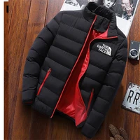 2021 mens winter wear thick coat windproof warm high quality leisure coat collar slim coat fashion coat autumn and winte