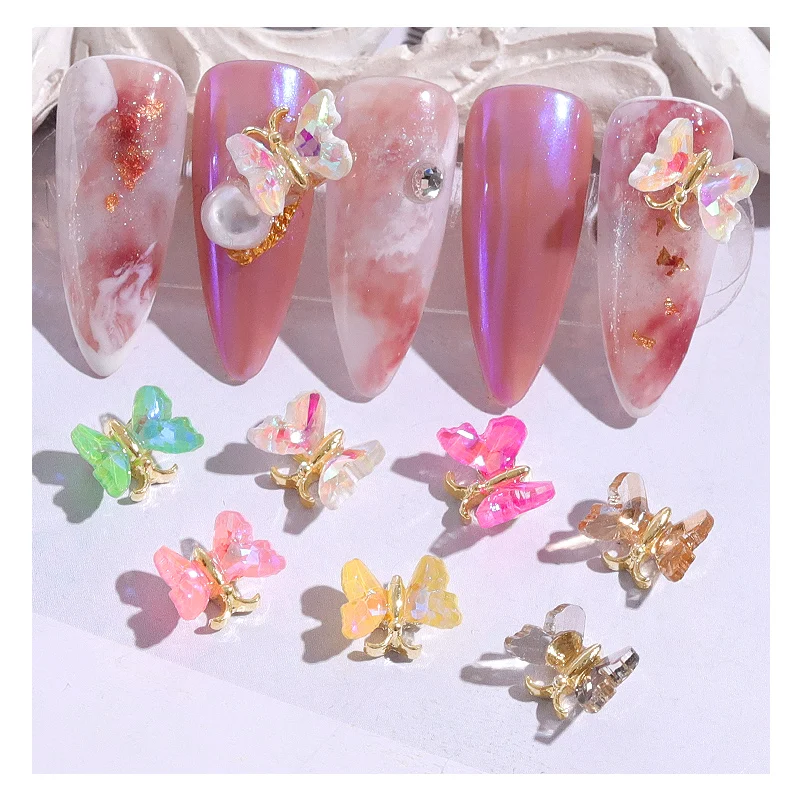 

1 шт., Аврора, маникюр, бабочка, украшения для ногтей, ручная работа, симфония, бабочки, дизайн ногтей, инструменты, голографические аксессуар...