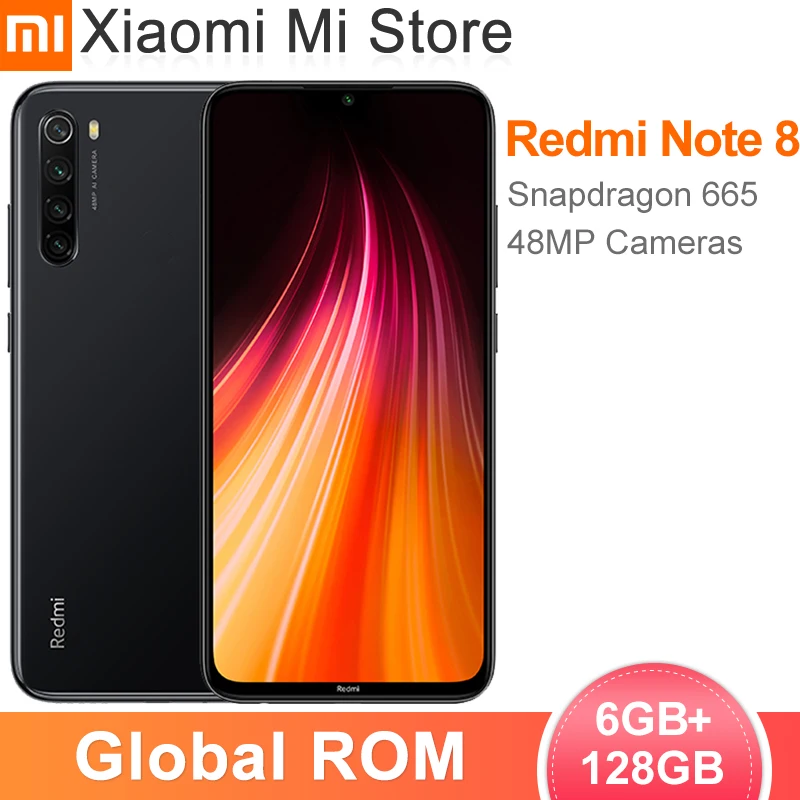 Глобальная прошивка Xiaomi Redmi Note 8 6 ГБ ОЗУ 128 ROM мобильный телефон Snapdragon 665 Octa Core 48MP Quad