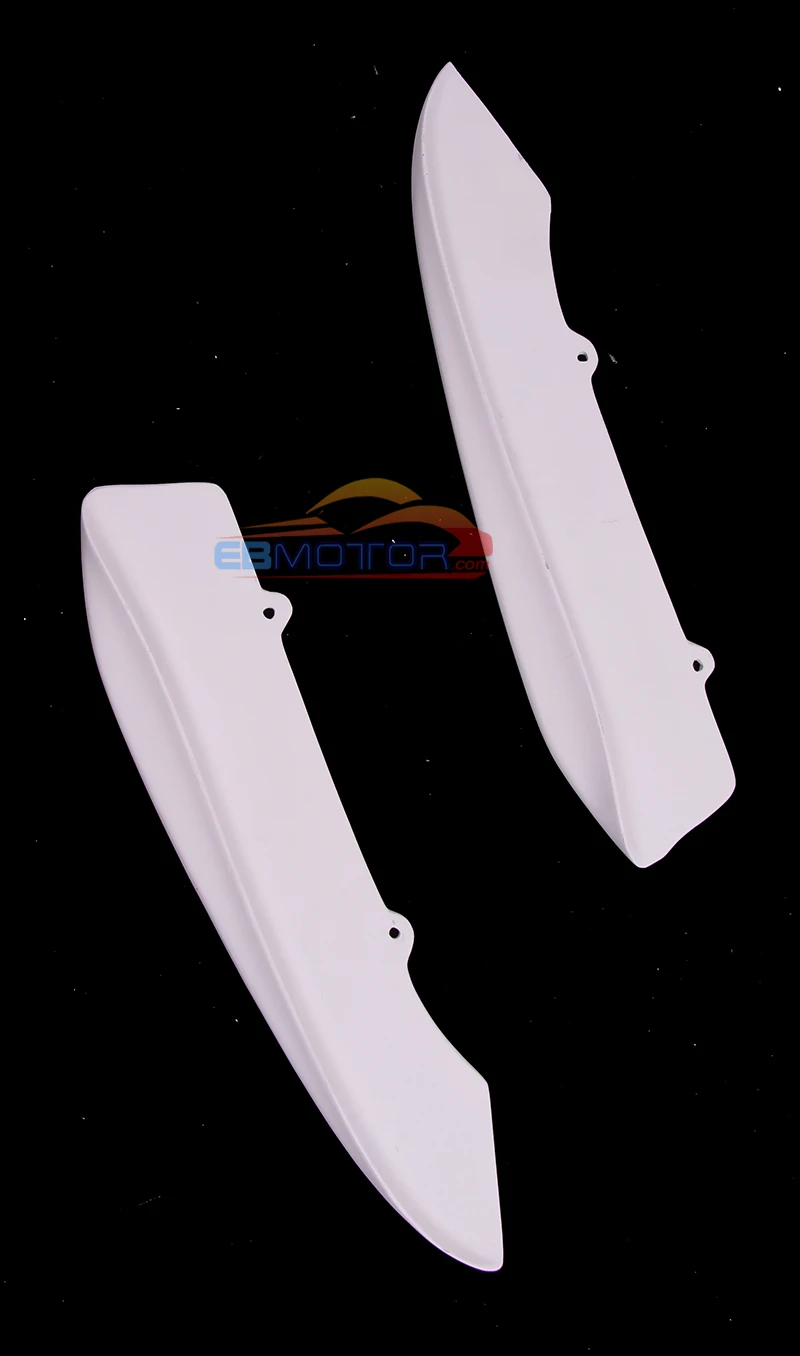 Окрашенный Стекловолокно Задний бампер боковой сплиттер спойлер расширения 1