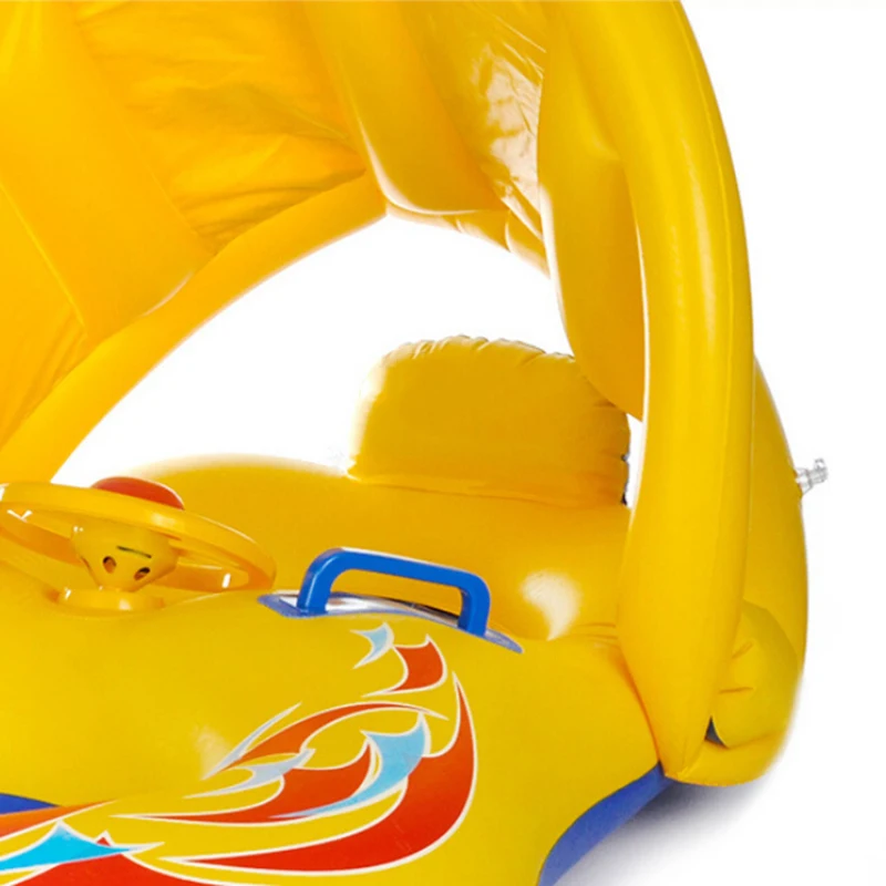 ПВХ надувное кольцо для купания мамы и ребенка двойное матери солнцезащитный