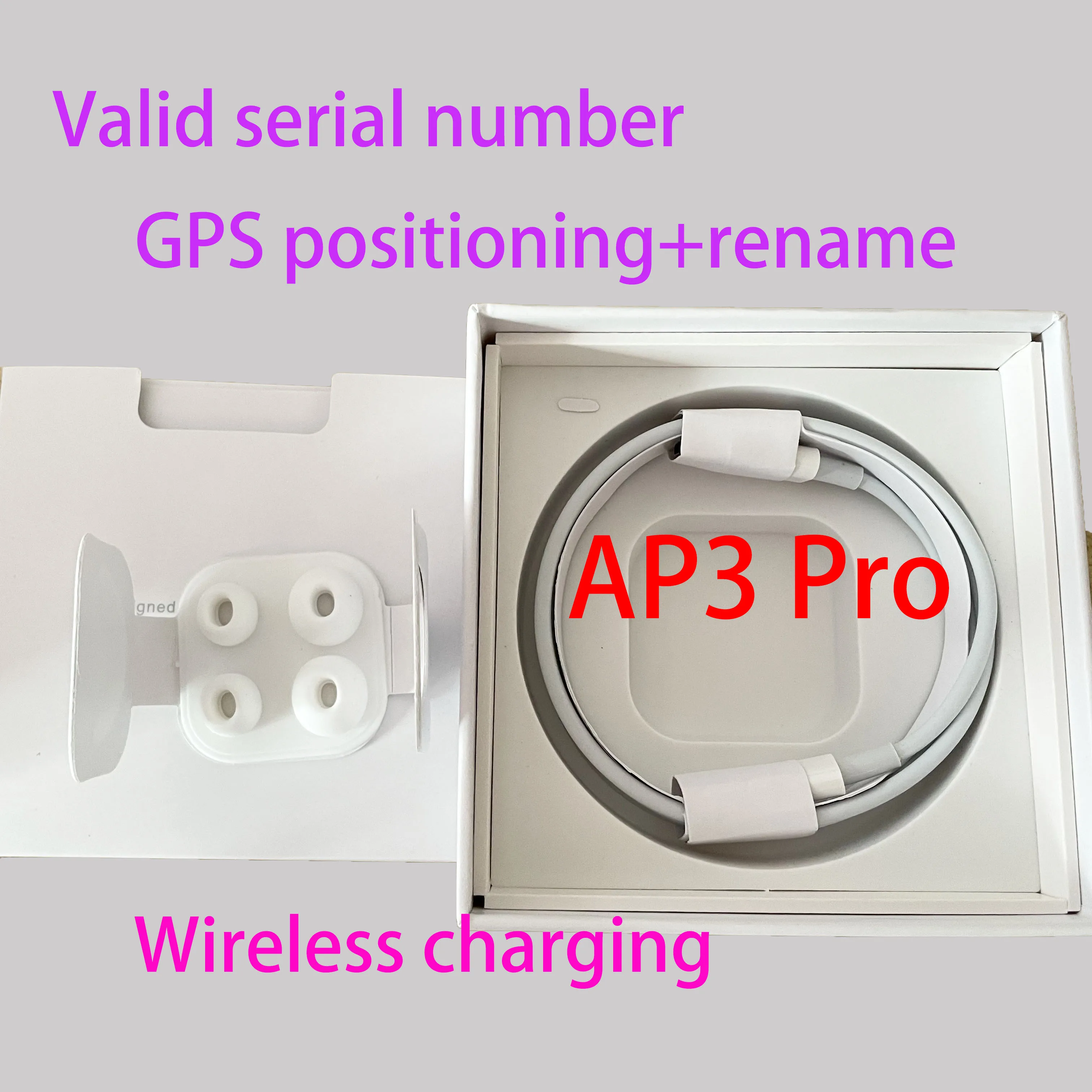 

AP3 Air 3 pro Valid Serial Number headphone Air 2 H1 chip Renamed headset 2nd 3 Generation Wireless Charging Bluetooth Earphones