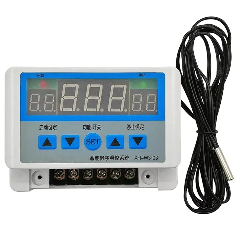 

Цифровой термостат для контроля температуры, настенный выключатель с щупом, 12 В