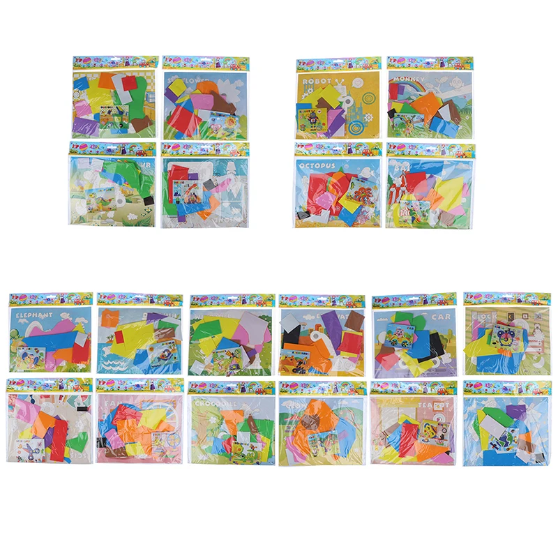 

DIY Cartoon Animal 3D EVA Foam Sticker Puzzle Series Early Learning Education Toys for Children