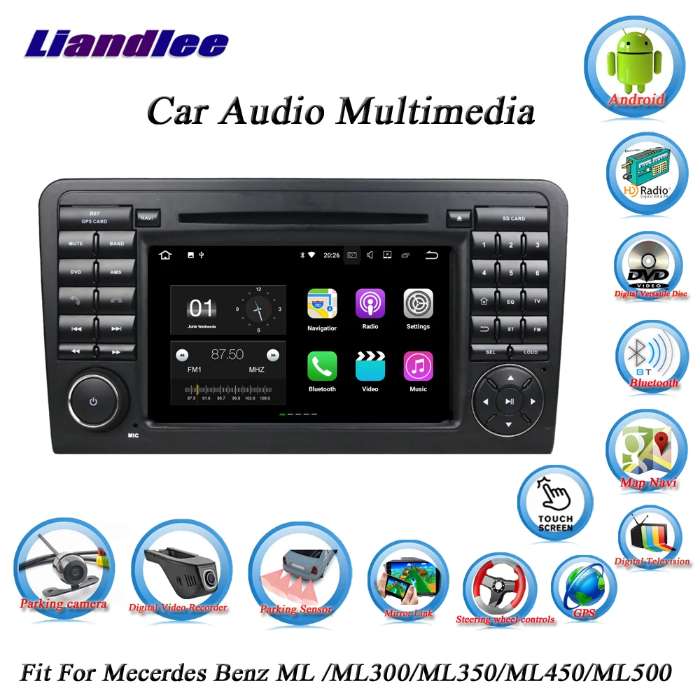 

Car Android Multimedia System For Mecerdes Benz ML/ML300/ML350 Radio CD DVD Player GPS Navigation TV Screen