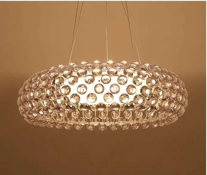 Лампа в скандинавском стиле Круглая Люстра для спальни ресторана современная