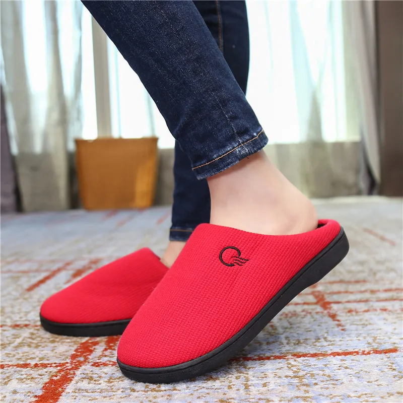 Зимние тапочки Женская обувь Домашние меховые шлепанцы Теплые дышащие для