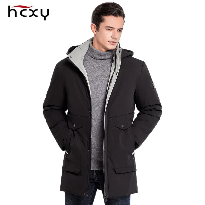 Лидер продаж 2019 модная Высококачественная Мужская теплая зимняя куртка HCXY с