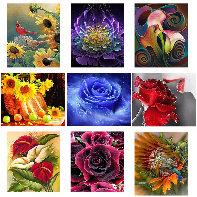 Алмазная 5d картина полное алмазное украшение с рисунком круглых фиолетовых