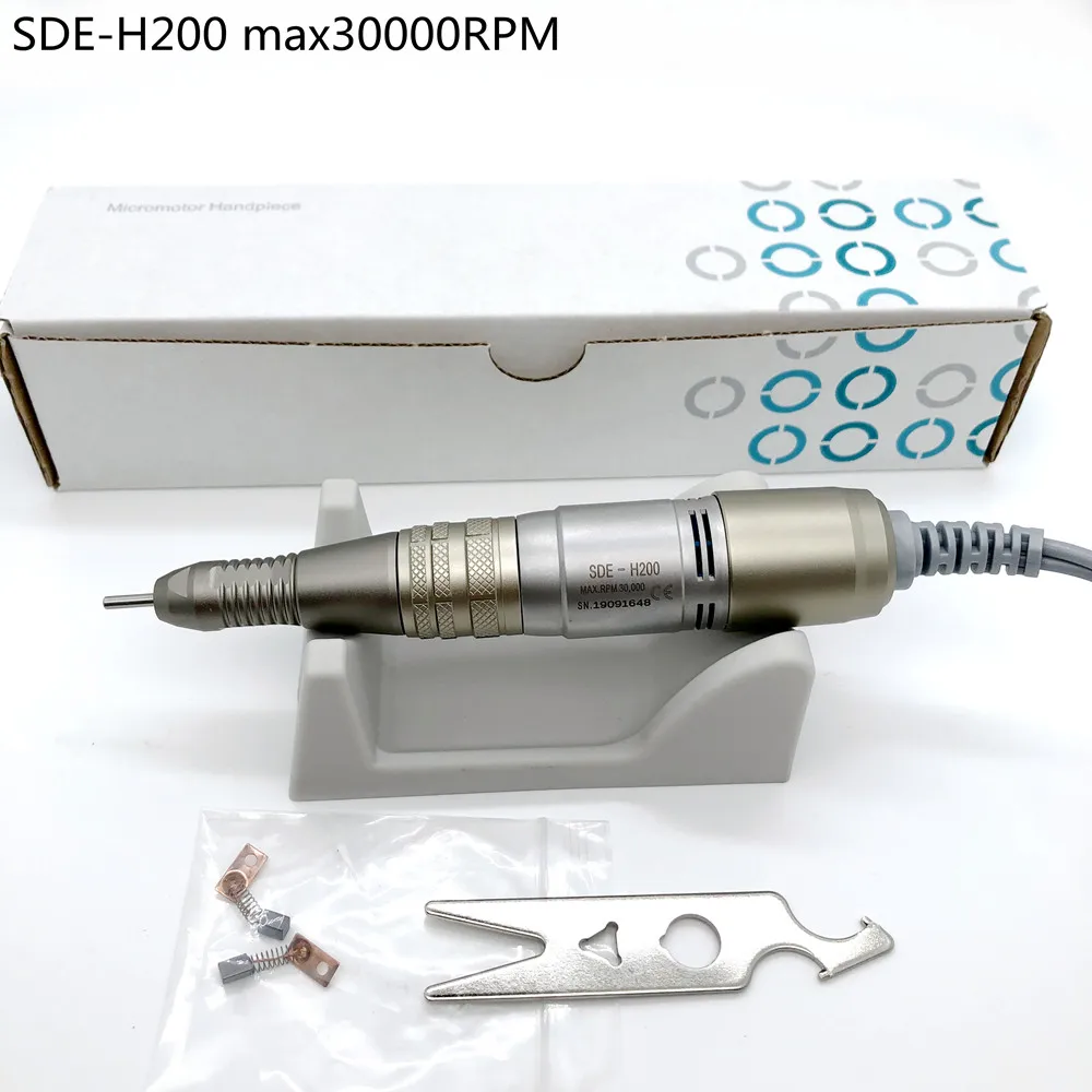 Drill Pen 30000RPM SDE H200 Handpiece For Marathon STRONG210 control box Electric Manicure machine Nails Drill handle Nail Tool