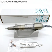 drill pen 30000rpm sde h200 handpiece for marathon strong210 control box electric manicure machine nails drill handle nail tool