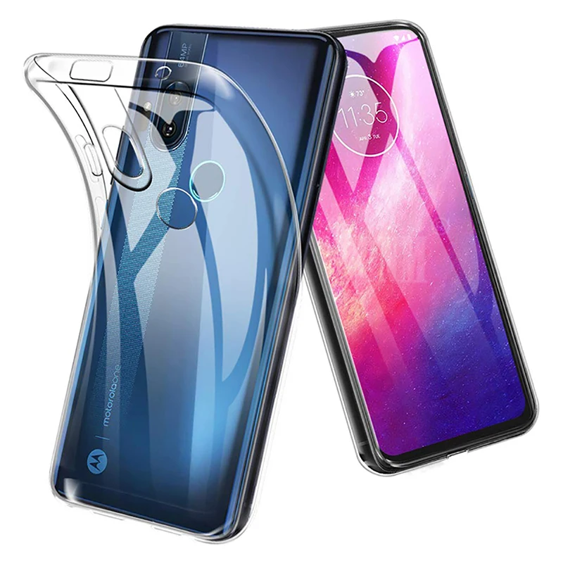 Прозрачный Роскошный чехол для Motorola Moto One Macro Action Vision Fusion Plus мягкий прозрачный