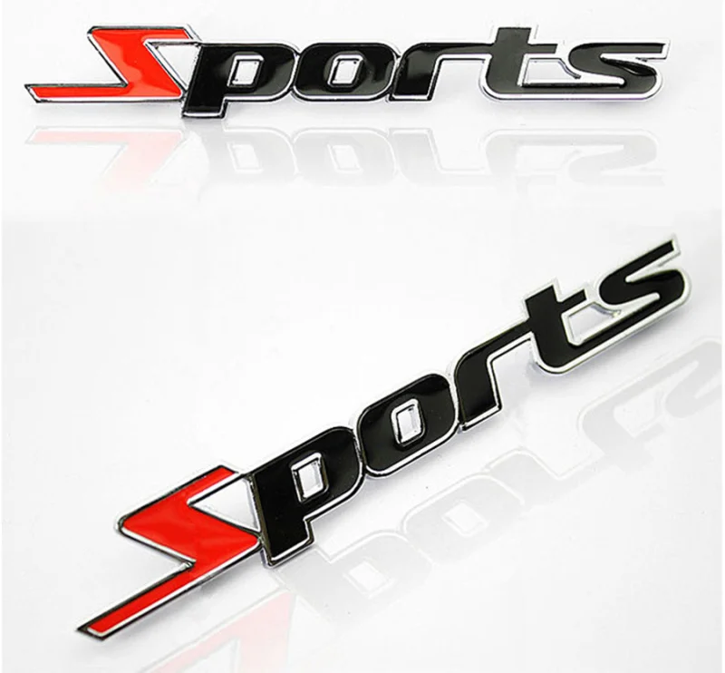 Автомобильный Стайлинг 3D металлические автомобильные наклейки спортивные для