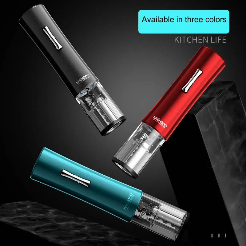 

Electric Corkscrew Foil Cutter kit Automatic Open For Kitchen supplies Red Grape Wine Bottle Opener Portable