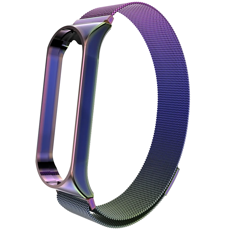 Mi Band 4 ремешок обновленный Магнитный Миланский Браслет из нержавеющей стали роскошный ремешок на запястье для MiBand 4/3 умный Браслет