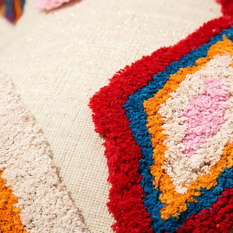 Декоративный чехол для подушки красочная хлопковая стеганая наволочка с