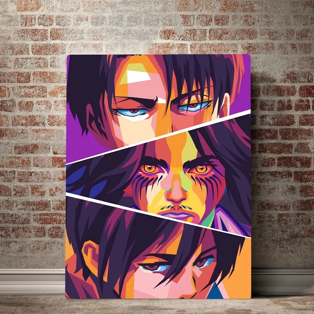 Wall Art для косплея по аниме атака на Титанов (холст картины HD печатные Японские
