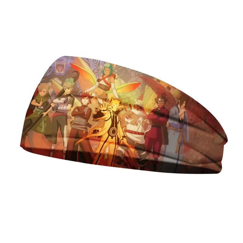 Повязка на голову с рисунком ниндзя в стиле аниме для мужчин и женщин модные