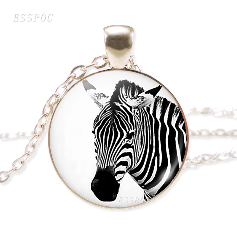 Жираф лиса изображение зебры кулон природа дикий ожерелье с животными ювелирные