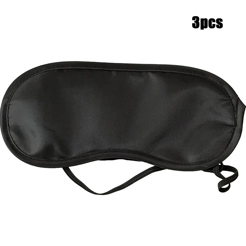 

3 шт. дорожная маска для сна черная повязка на глаза для ночного сна экономичный подарок для храпа оптовая продажа